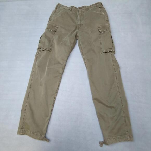 American Eagle AE Flex Slim Lived-In Cargo Pant Mens 30x30 Olive Green - Picture 1 of 9